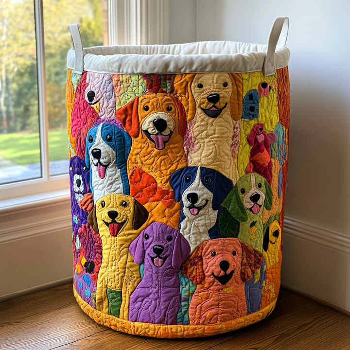 Cesta per il bucato trapuntata Bright Dogs NCU0DDK1311
