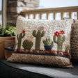 Copricuscino trapuntato con cactus tenero NCU0PT8690