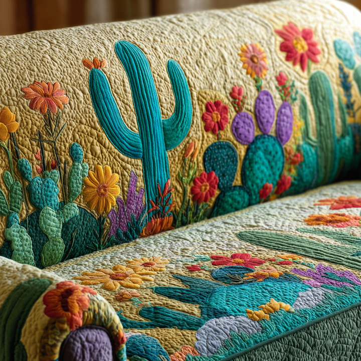 Copertura per Divano Trapuntata Cactus Sunset NCU0DK10840