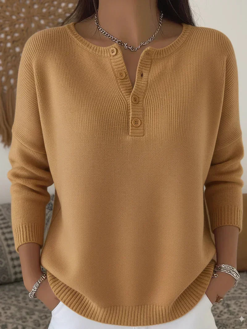 Ernesta | Maglione Henley in Maglia Morbida
