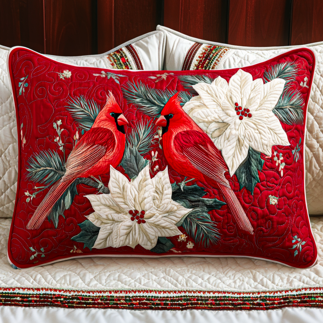 Copricuscino trapuntato con cardinale rosso NCU0NT9784