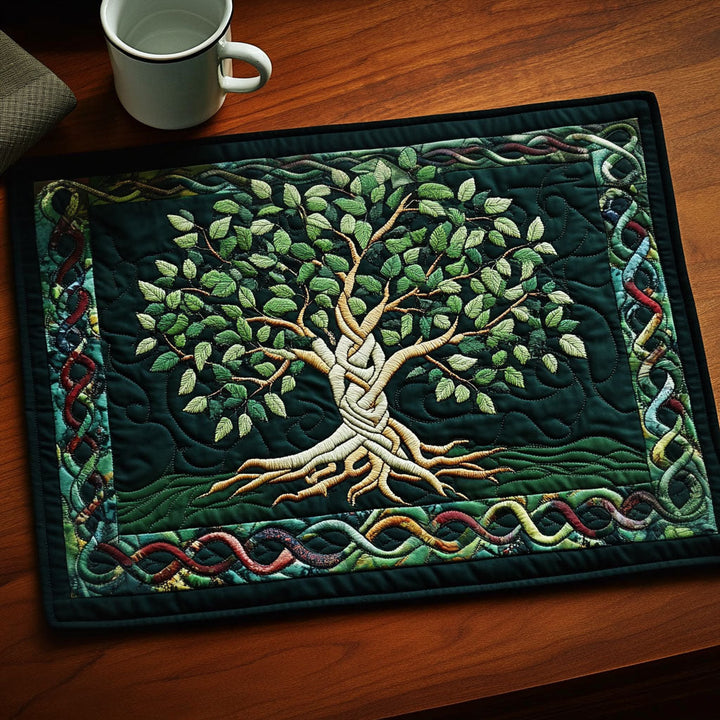 Tovaglietta Trapuntata Albero delle Radici Celtiche NCU0NT3036