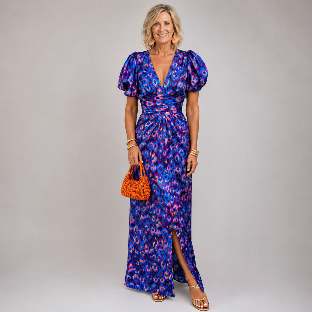 Tora | Abito Elegante con Maniche Plissettate