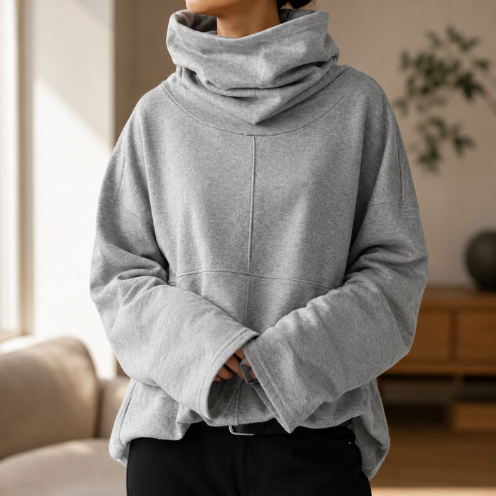 UZELINE | MAGLIONE OVERSIZE CON COLLO MORBIDO