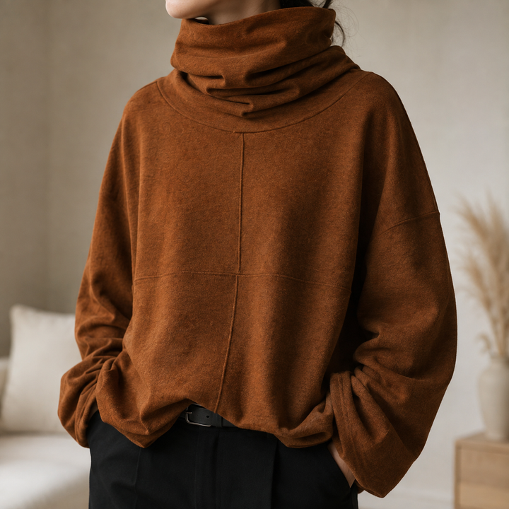 UZELINE | MAGLIONE OVERSIZE CON COLLO MORBIDO
