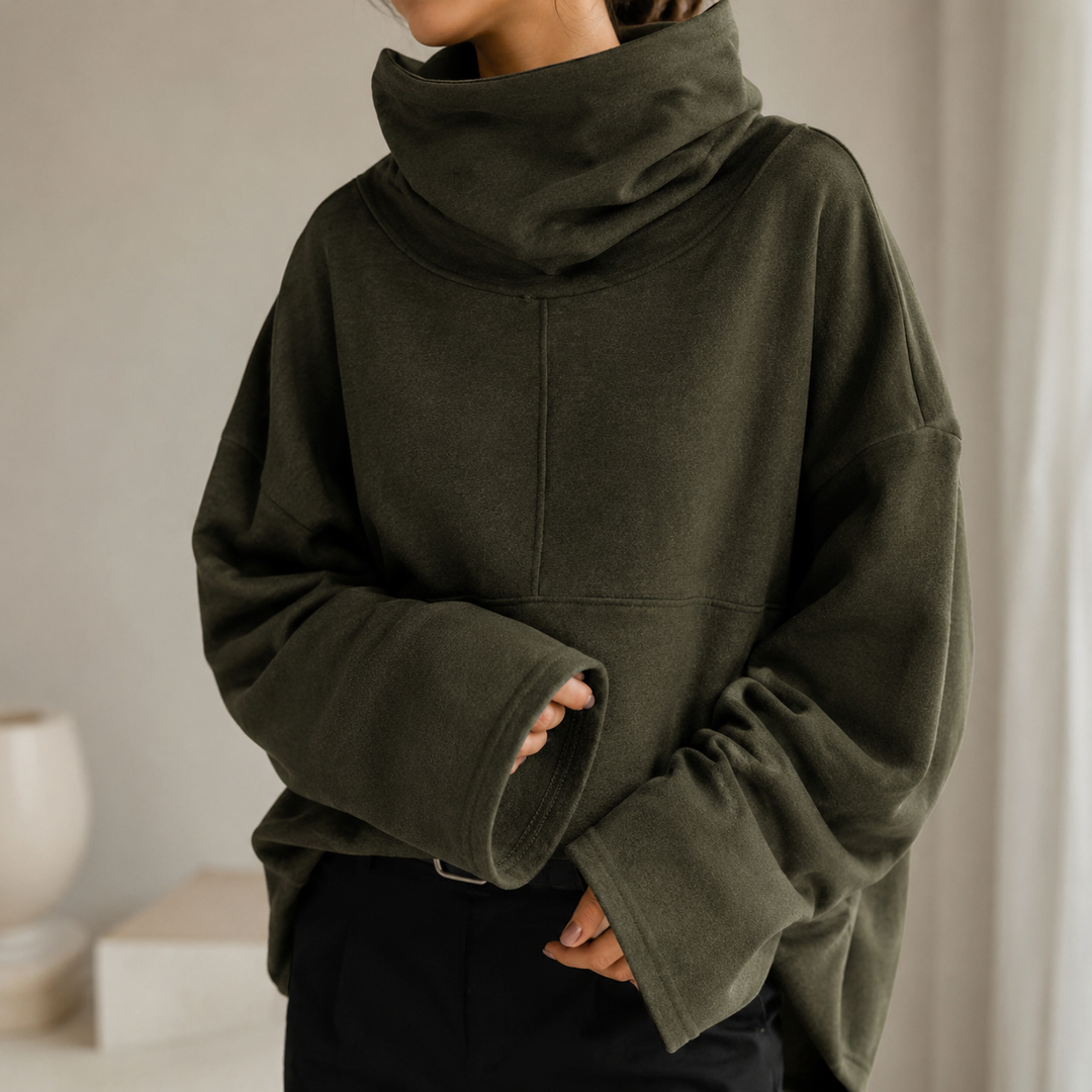 UZELINE | MAGLIONE OVERSIZE CON COLLO MORBIDO