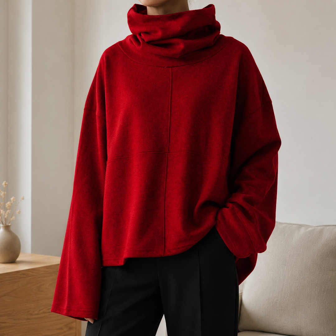 UZELINE | MAGLIONE OVERSIZE CON COLLO MORBIDO
