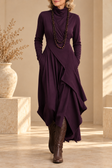 Genevieve | Abito Maxi a Collo Alto