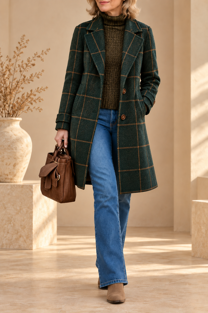 Edith | Cappotto a Quadri