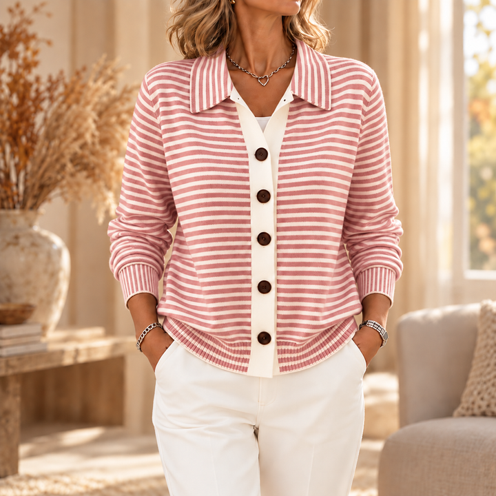 Lesley | Cardigan a Righe