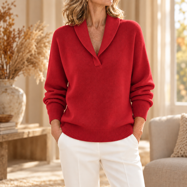 Clarissa | Maglione Morbido con Scollo a V