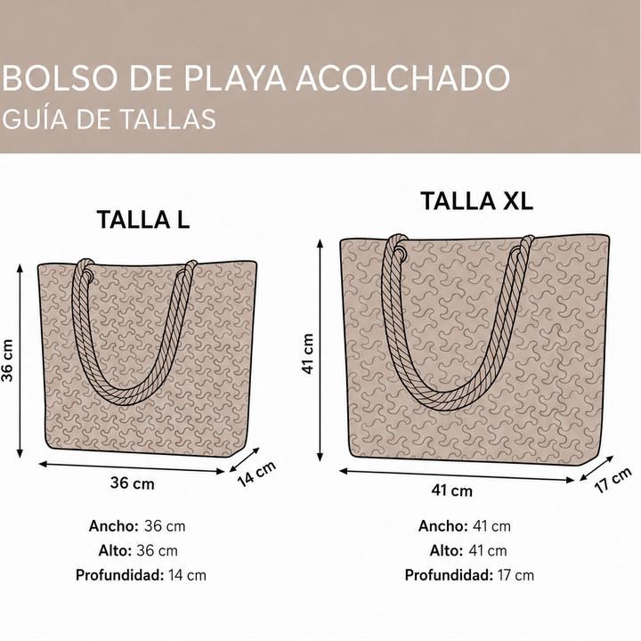 Borsa mare trapuntata Tartaruga nell’Oceano disponibile nelle misure L e XL