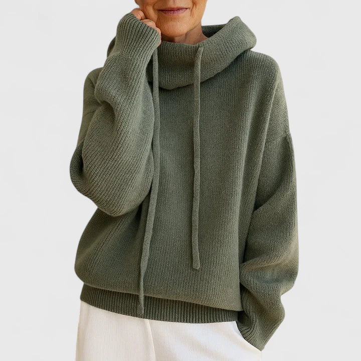 Edna | Felpa in Maglia con Cappuccio
