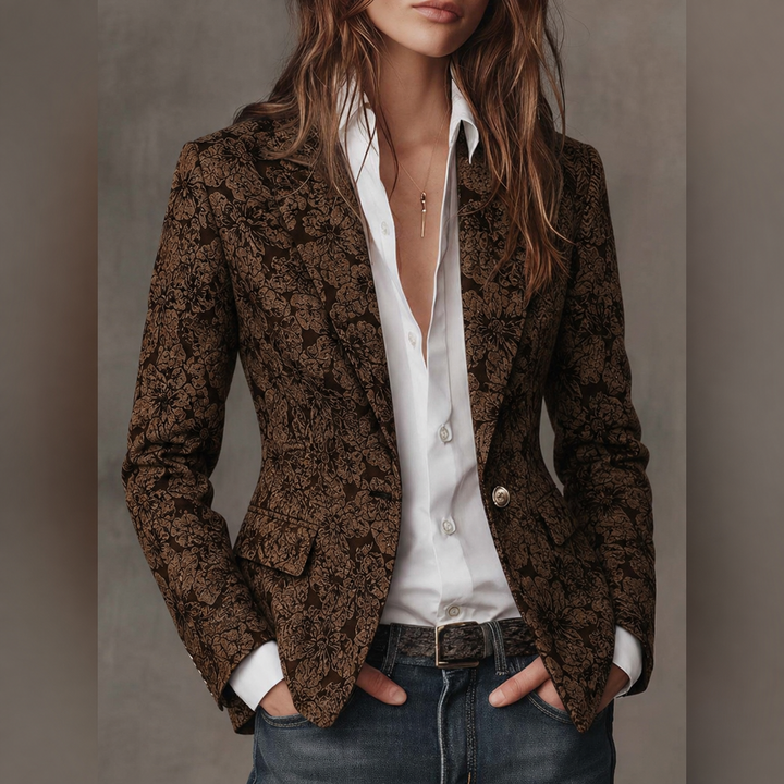 Rosamund | Blazer jacquard paisley da donna - vista 1