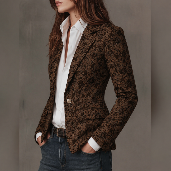 Rosamund | Blazer jacquard paisley da donna - vista 2