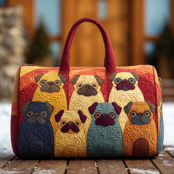 Borsa a Tracolla Chonkster Pug Trapuntata NCU0PT9555