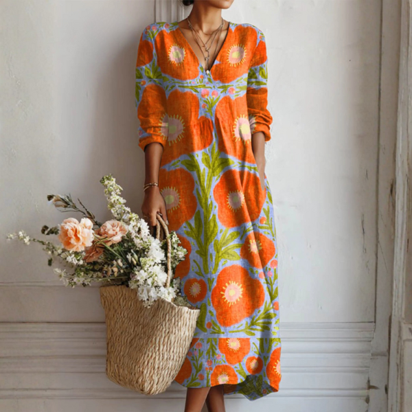 Claire | Abito Boho Floreale - Maria Milano