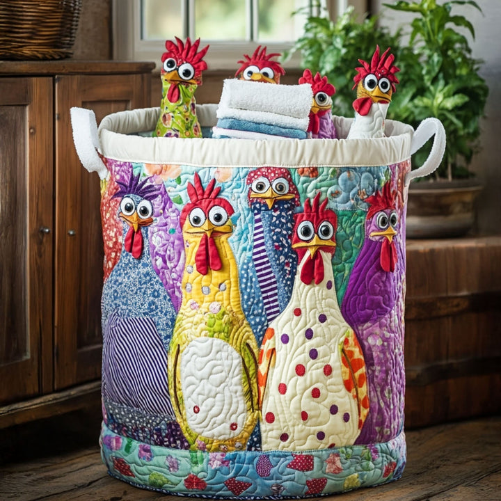 Cesto per la biancheria trapuntato Cluck Couture NCU0PTT777