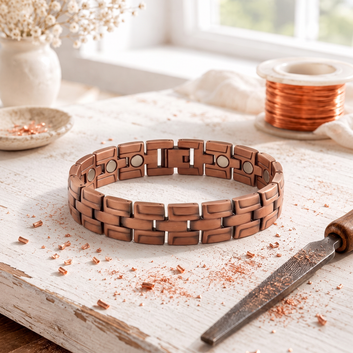 Cobblelink Bracciale in Rame per Uomo