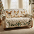Copertura per Divano Trapuntata Corgi Senza Fine