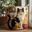 Cesto Trapuntato per Biancheria — Gatto del Cottage