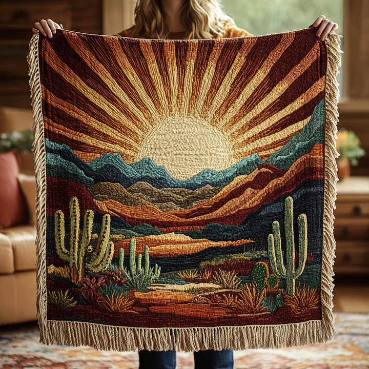 Coperta Woven Cactus Accogliente NCU0VH3425