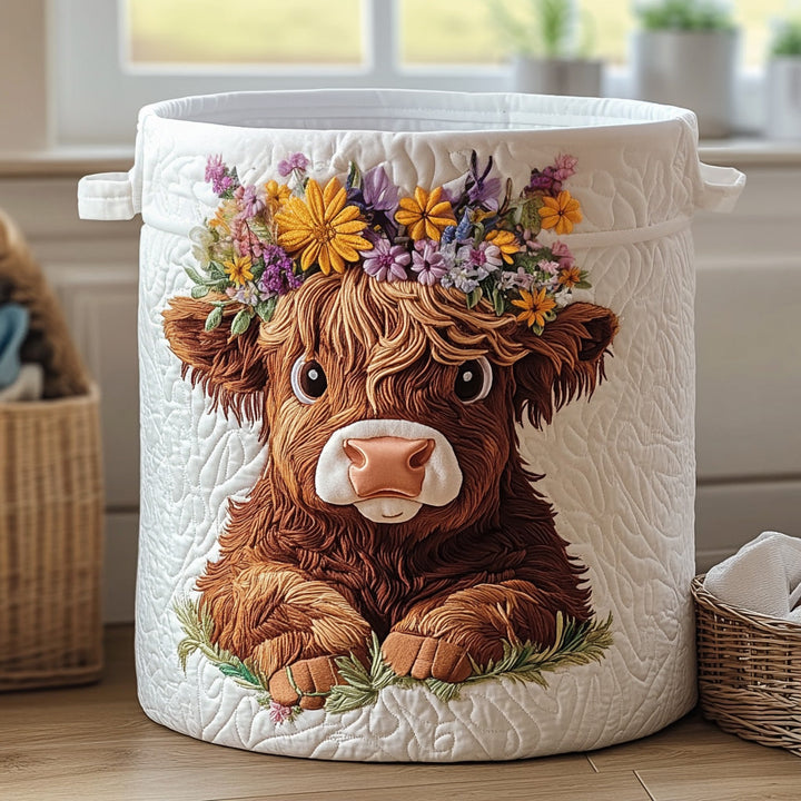 Cesto per la biancheria trapuntato Cozy Calf NCU0PVL497
