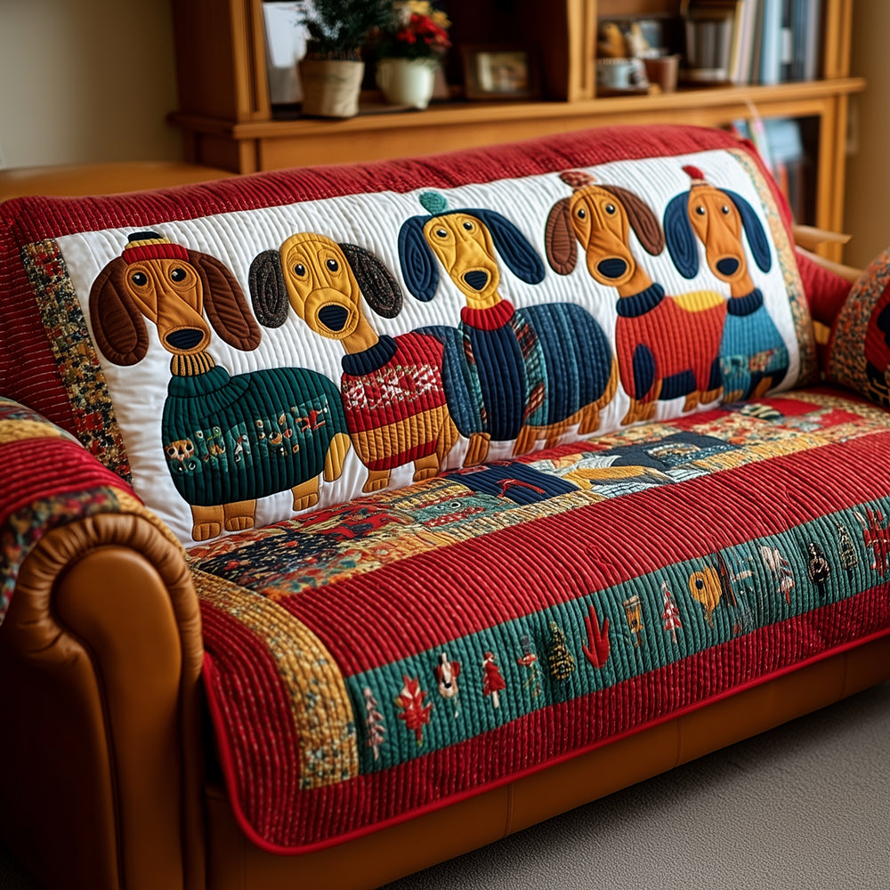 Copertura per Divano Trapuntata Cozy Dachshund NCU0TH3701