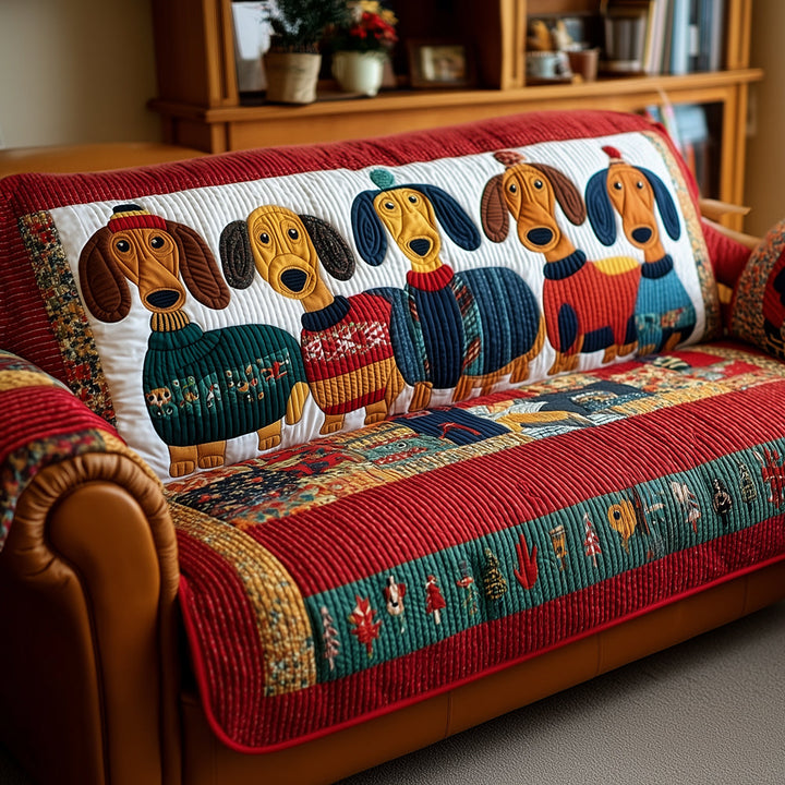 Copertura per Divano Trapuntata Cozy Dachshund NCU0TH3701