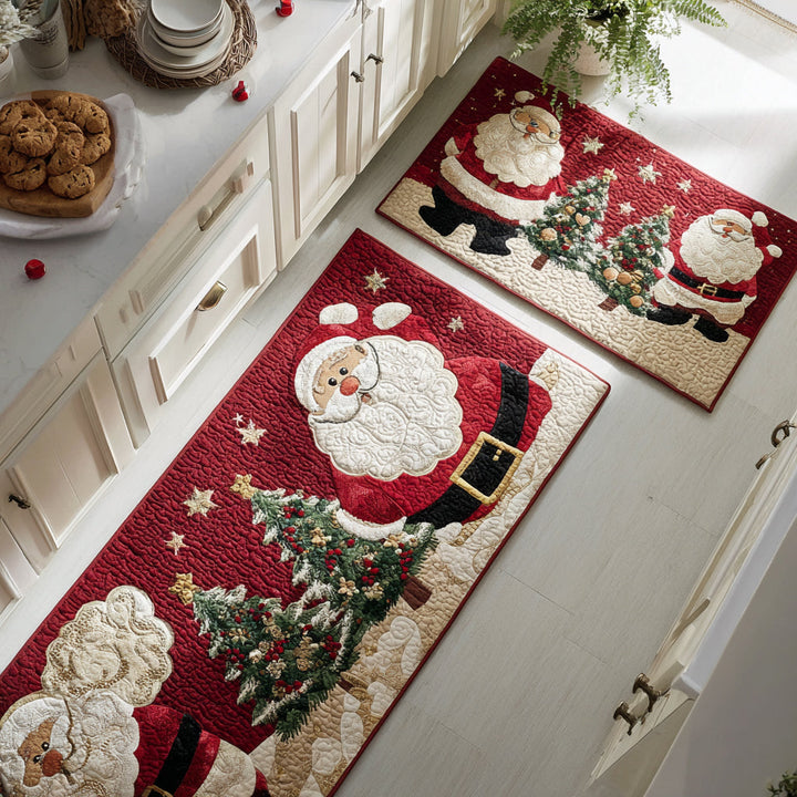 Tappeto da cucina antiscivolo natalizio con Babbo Natale NCU0DV8497