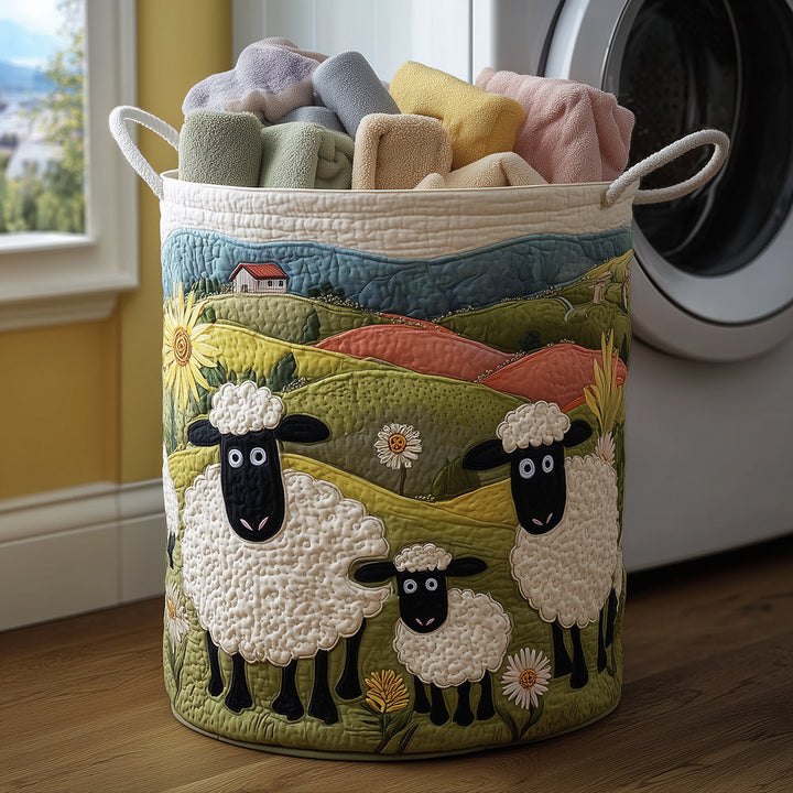 Cesto per la biancheria trapuntato Cozy Sheep NCU0TH3024