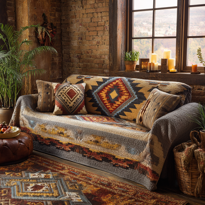 Copertura per Divano Trapuntata Desert Flame NCU0DK10830