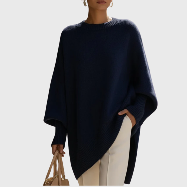 LIVIA | PONCHO PULLOVER OVERSIZE