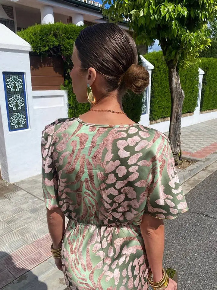 Clarandra | Abito Midi Color Rame