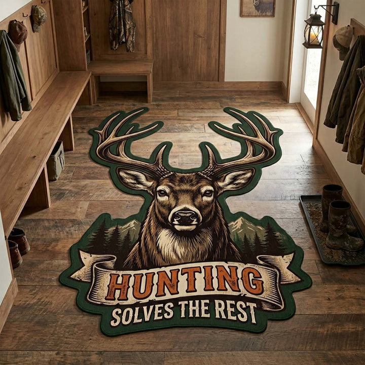 Tappeto Area Personalizzato Forma Antler Smeraldo NCU0HH1989