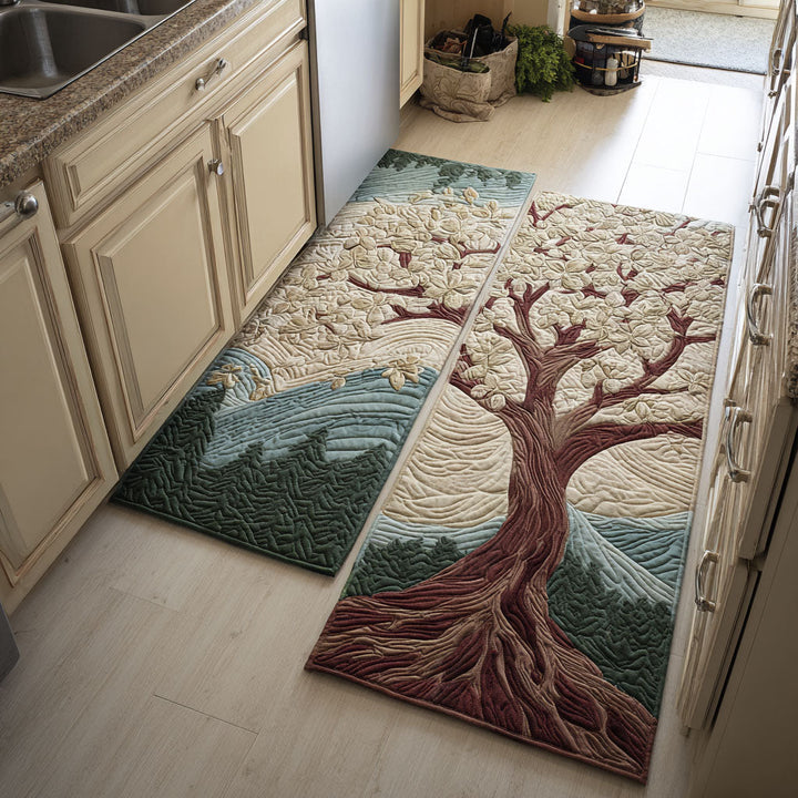 Tappeto da cucina antiscivolo con ramo decorativo NCU0DK11680