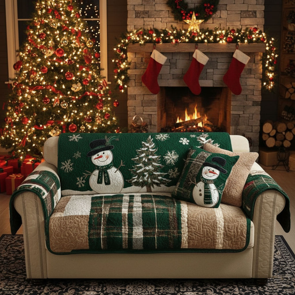 Copertura per Divano Trapuntata Evergreen Festive Nights NCU0PT10360