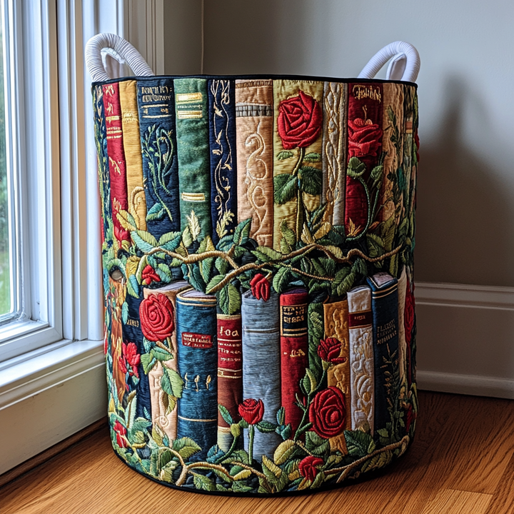Cesto per la Biancheria Trapuntato Forest Books NCU0DDK834
