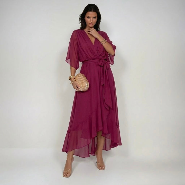 Marta | Abito in Chiffon con Scollo a V