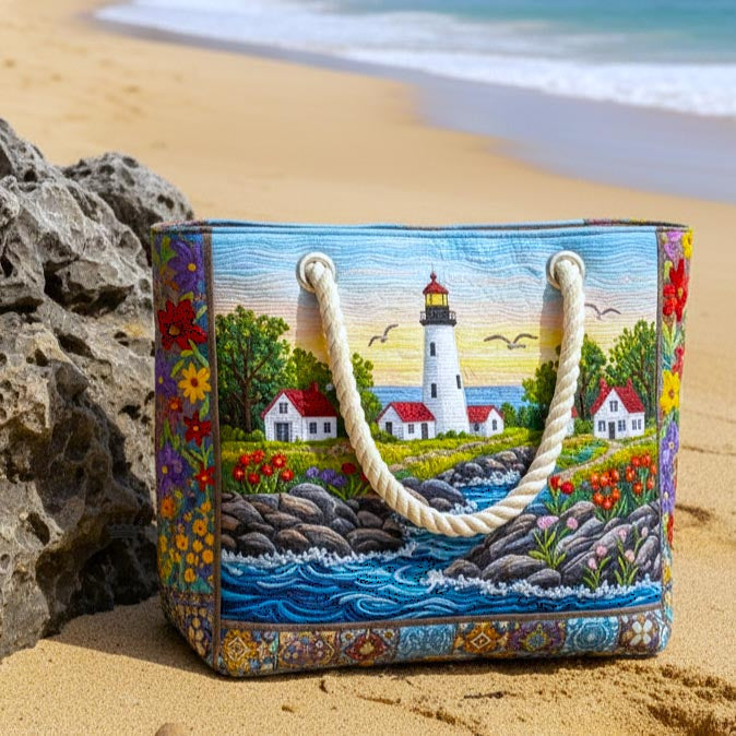 Borsa mare trapuntata Luce del Faro disponibile nelle misure L e XL