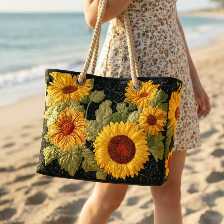 Borsa mare trapuntata Girasole disponibile nelle misure L e XL
