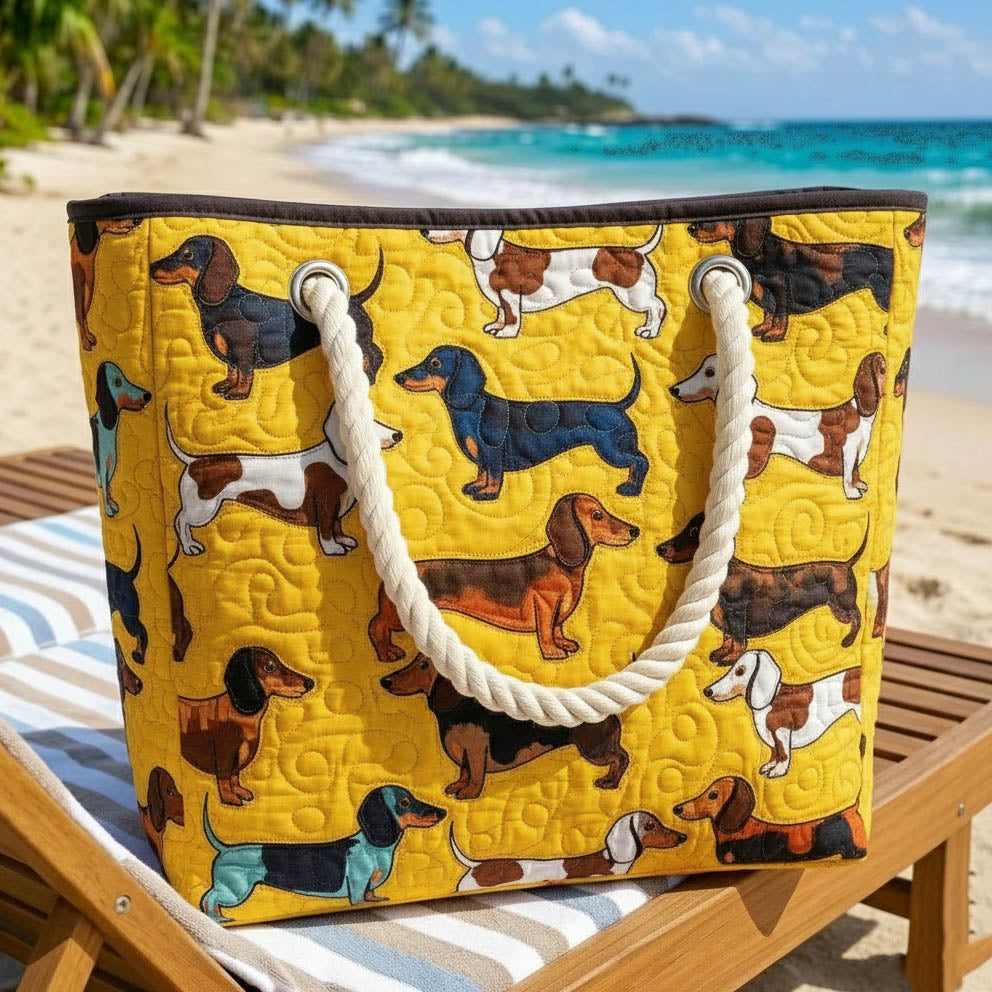 Borsa mare trapuntata Bassotto disponibile nelle misure L e XL