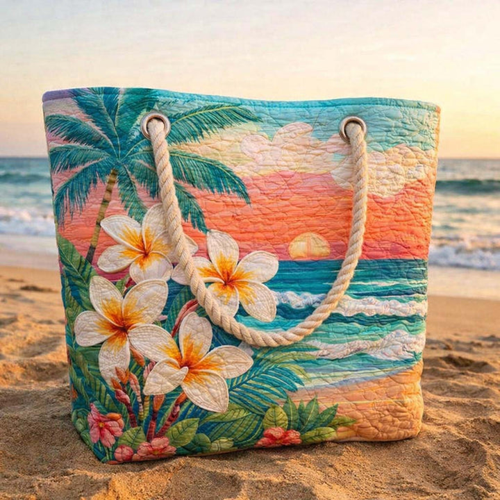 Borsa mare trapuntata Spirito Tropicale disponibile nelle misure L e XL