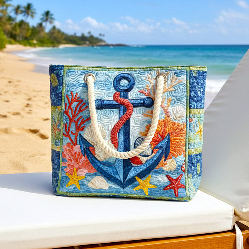 Borsa mare trapuntata Ancora Nautica disponibile nelle misure L e XL