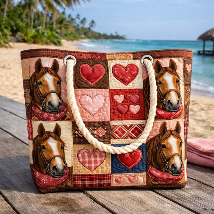 Borsa mare trapuntata Cavallo della Prateria disponibile nelle misure L e XL