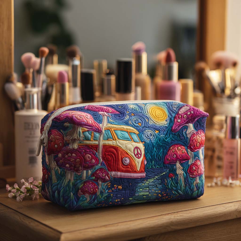 Beauty case trapuntato con viaggio galattico NCU0PT9428