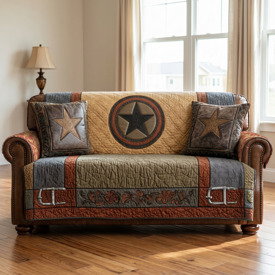 Copertura per Divano Trapuntata Texas Star Bold NCU0XD2128