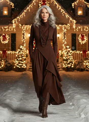 MARILYN | ABITO MAXI ELEGANTE IN MAGLIA