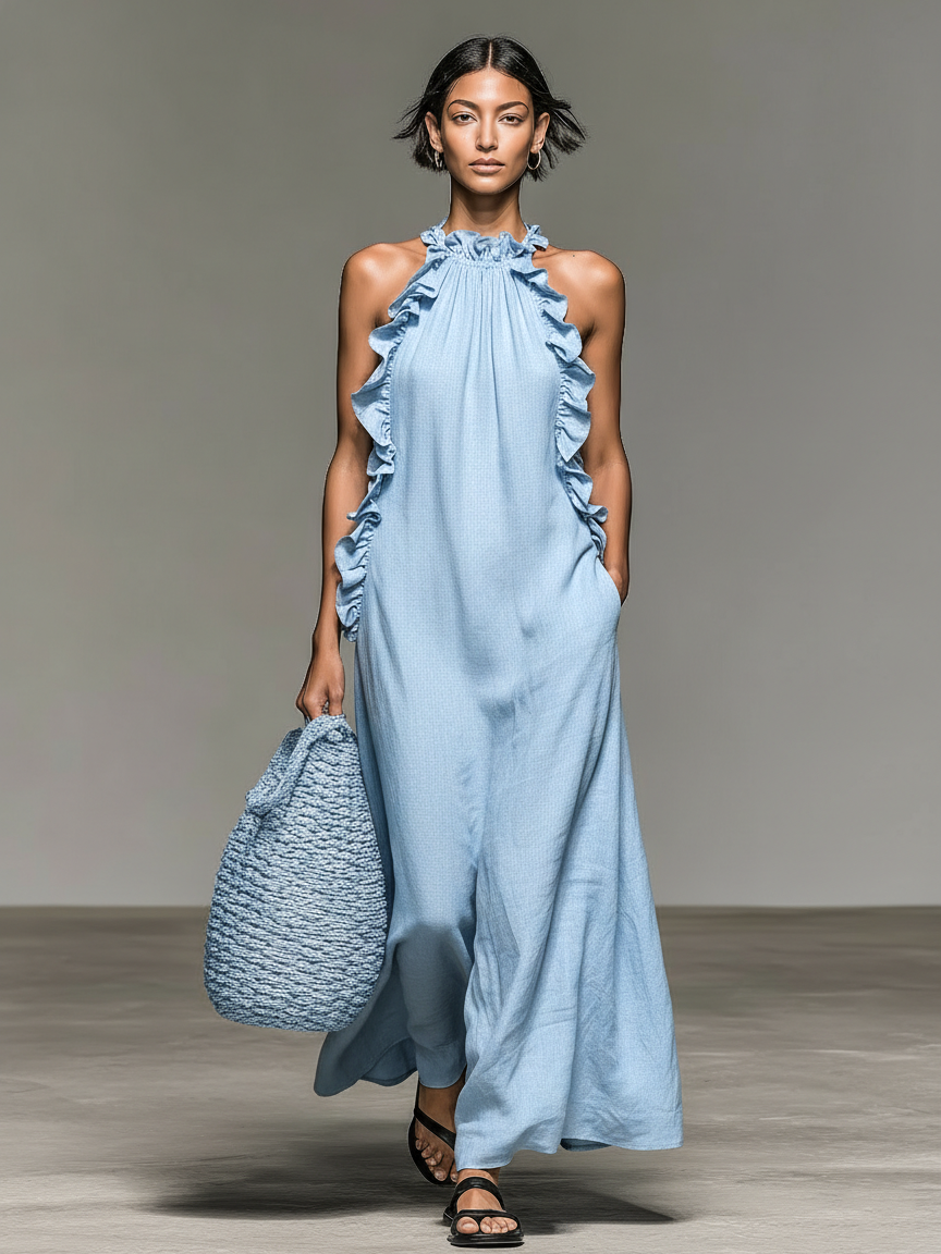 Gladys | Abito Lungo con Tasche