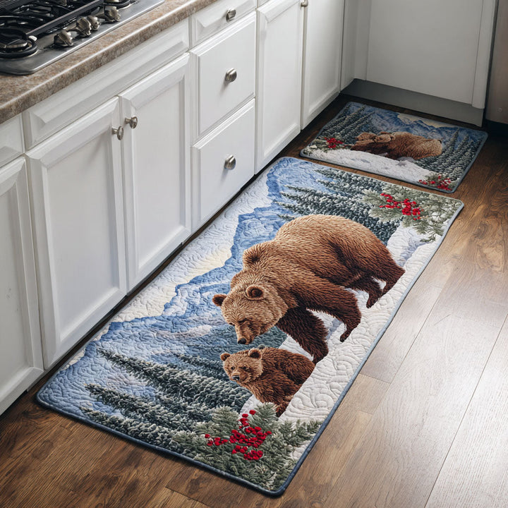 Tappeto da cucina antiscivolo con orso dorato NCU0DK11673